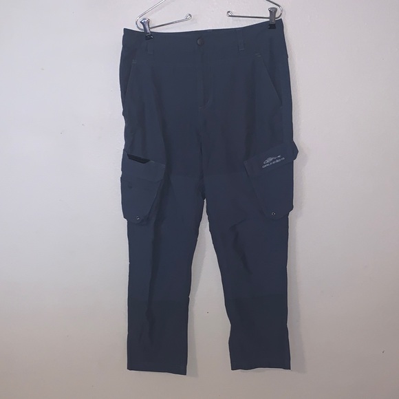 Grundens Blue colorblock Double Pocket Cargo Fishing Pants Outdoor - Picture 1 of 10